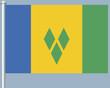 Flaggenserie-Karibik-St. Vincent und die Grenadinen