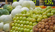 Grocery store fruit and veg produce