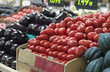 Weight scale in fruit and veg produce area of grocery store