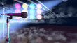 Microphones on stage Microphones on stage