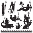 Silhouettes of Neptune