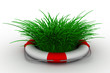 Lifebuoy on a white background. Isolated 3D image