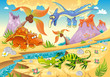 Dinozaury – fototapeta sprzed naszej ery
