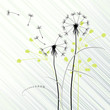 abstract background with dandelions