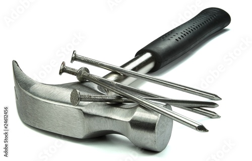 Photo: Hammer mit Nägeln Hammer mit Nägeln