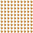 100 seashells on a white isolated background