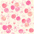 seamless floral light vector background