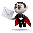3d Even dracula gets mail
