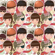 Texture de personnages, vecteur