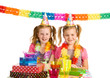 Twins celebrating birthday Twins celebrating birthday