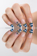 Marine style manicure Marine style manicure