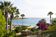 View at the hotel garden and beach