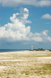 Landscape with old lighthouse on Tendra island,Ukraine