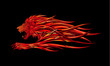 Vector: Flame Lion Flame Lion