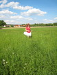 girl grassland