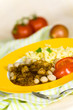 Fleischbällchen mit Spätzle,Bohnen