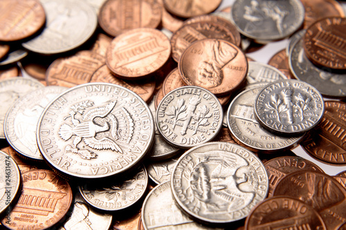 Photo: American coins American coins