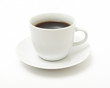 Coffee cup on white background
