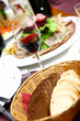 fresh and tasty food on table
