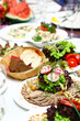 fresh and tasty food on table