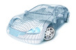 Car design, wire model. My own design. Car design, wire model. My own design.