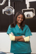 Friendly African-American dentist woman in office Friendly African-American dentist woman in office