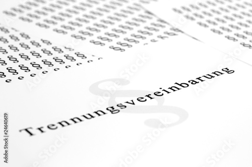 Foto: Paragraphen Dschungel - Trennungsvereinbarung Paragraphen Dschungel - Trennungsvereinbarung