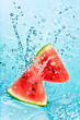 watermelon and water