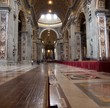Interior of Saint Peter's dome Rome, Italy.
