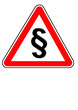 Achtung Gesetzeshürde