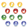 restaurant icon collection vector set