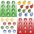 shop restaurant cafe icon collection vector set