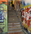 cage d'escalier à l'abandon