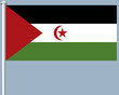 Flaggenserie-Nordafrika-Westsahara