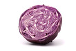 Red cabbage on a white background