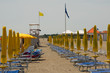 Strand Sand sandstrand italien Fahne Flagge Rettung