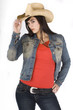 Cowgirl on pure white background Cowgirl on pure white background