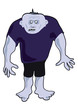 Halloween fat monster no shadow