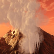 Volcanic eruption