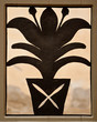 Door symbol an entrance for the pension