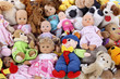 Puppen und Kuscheltiere