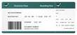 Vektor: Flugticket Schablone Flugticket Schablone