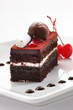 Slice of black forest cake