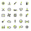 green car2 icons - set 13