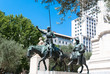 Cervantes Monument in Plaza de Espana, Madrid. Cervantes Monument in Plaza de Espana, Madrid.