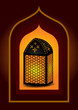 Beautiful islamic lantern for ramadan and eid