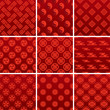 Japanese traditional red pattern