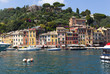 colofull harbour of portfino italy