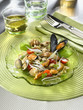 salade de pain, de moules et de palourdes