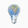 Globe with Bulb, Concept